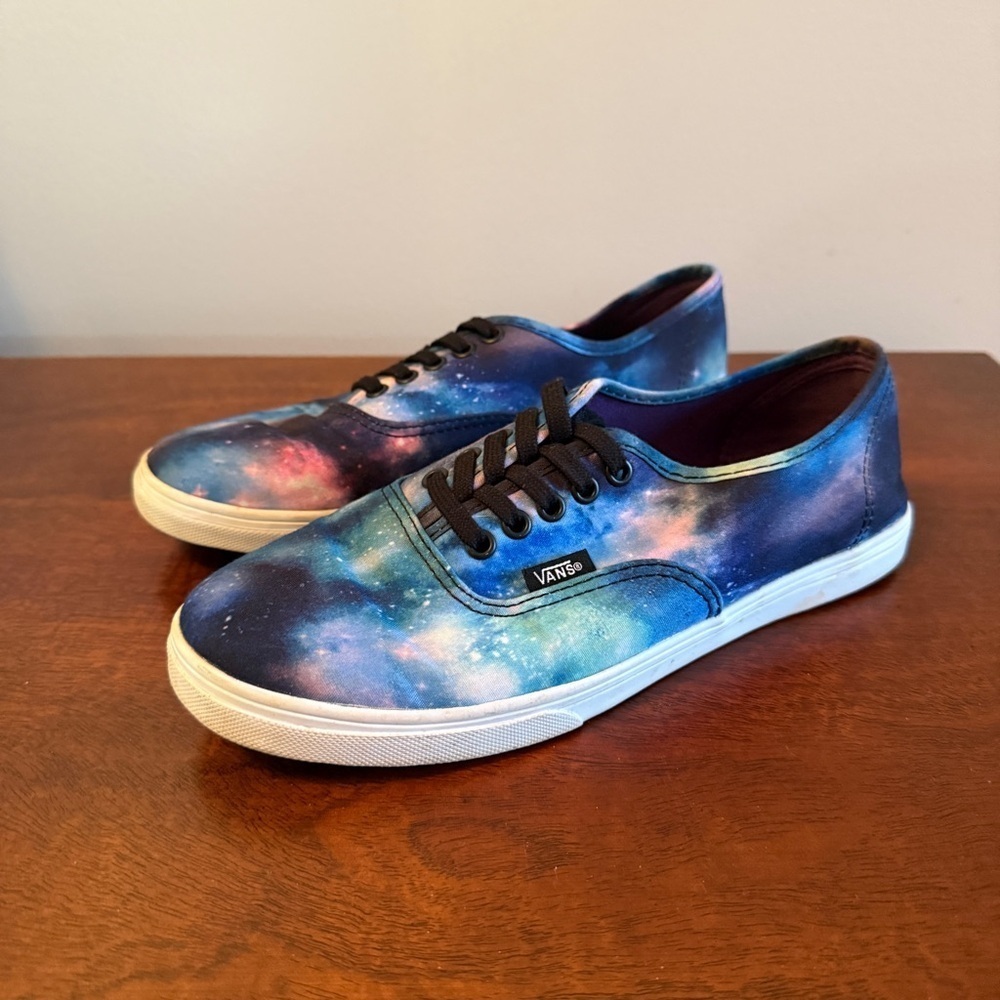 Vans Galaxy Print Canvas Sneakers in Blue and Purple